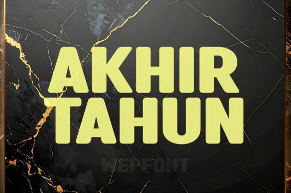 Akhir Tahun: A Premium Display Font for Makers