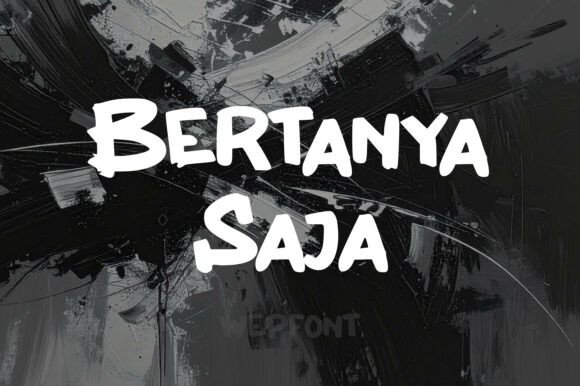 Bertanya Saja: The Bold Display Font for Viral Content