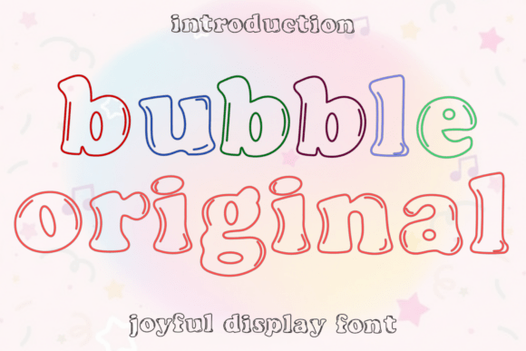 Bubble Original: A Festive Display Font for Web Design