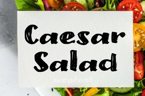 Caesar Salad Font: A Fresh Display Typeface for Bold Brands