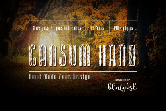 Cansum Hand: A Bold Display Font for Web Design