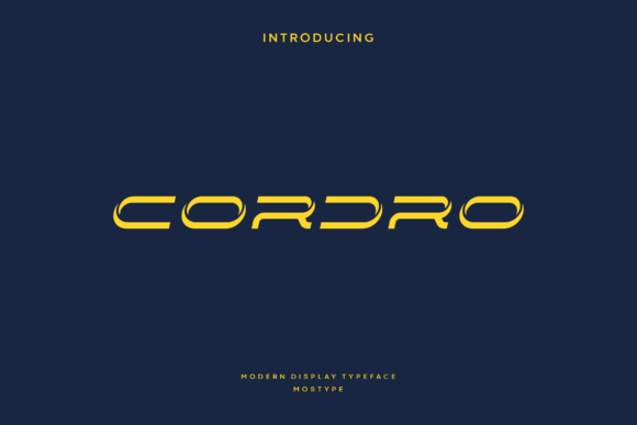 Cordro: A Display Font for Strong Brand Identity