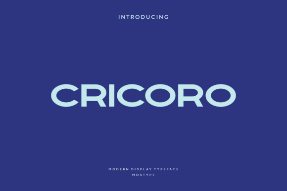 Cricoro: A Display Font for Makers