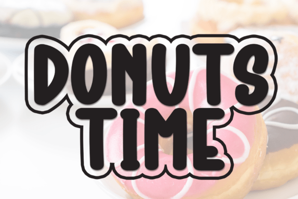 Donuts Time: A Friendly Display Font for Branding