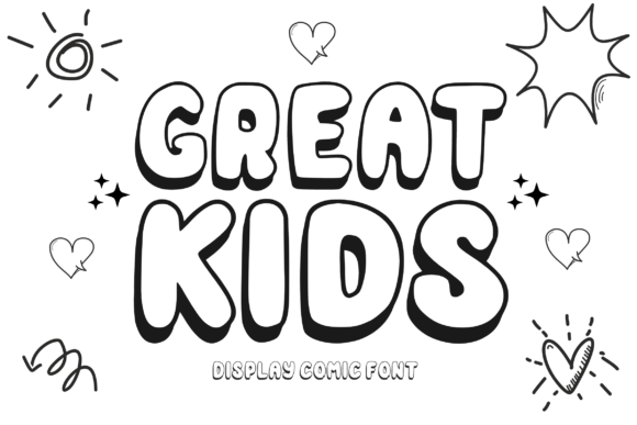 Great Kids Font: A Playful Display Typeface for Web