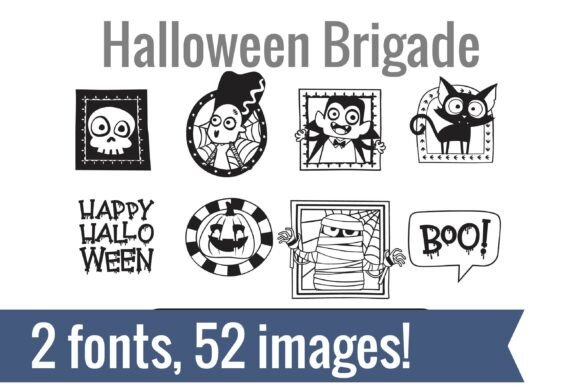 Halloween Brigade Dingbats: A Playful Typeface for Web Design