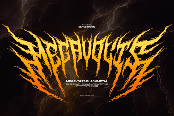 Megavolts: A Blackletter Font for Bold Editorial Design