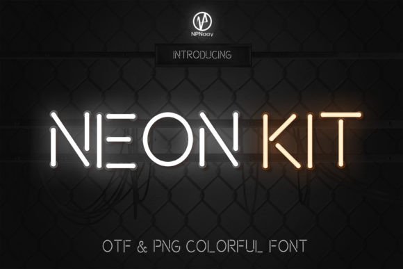 Neon Kit: A Vibrant Color Font for Makers