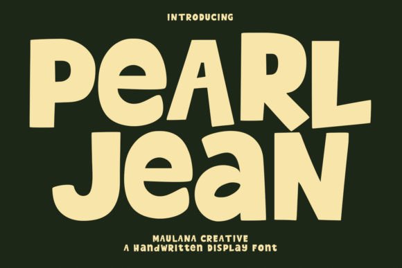 Pearl Jean: A Playful Sans Serif Font for Makers