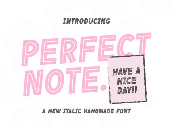 Perfect Note: A Handwritten Font for Editorial Charm