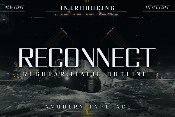 Reconnect: A Futuristic Sans Serif Font for Web Design