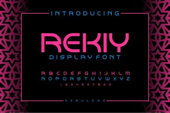 Rekiy: A Modern Display Font for Editorial Design