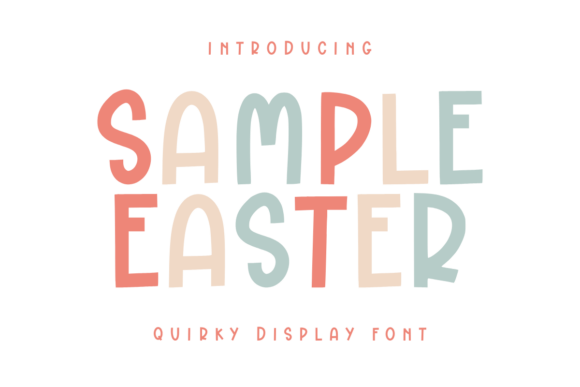 Sample Easter: A Playful Display Font for Crafters