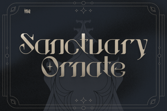 Sanctuary Ornate: A Regal Serif Typeface for Editorial Design