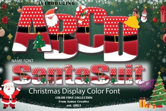 Santa Suit Font: Festive Web Design Magic