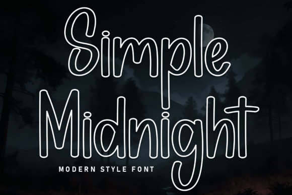 Simple Midnight: A Playful Display Font for Editorial Design