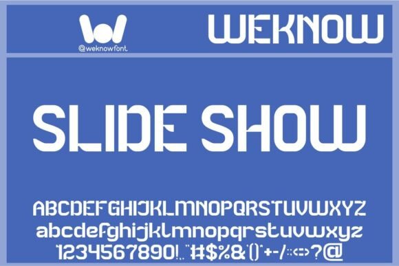 Slide Show: A Modern Sans Serif Font for Bold Brands