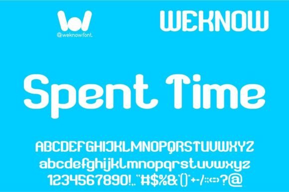 Spent Time: A Modern Sans Serif Font for Bold Visuals