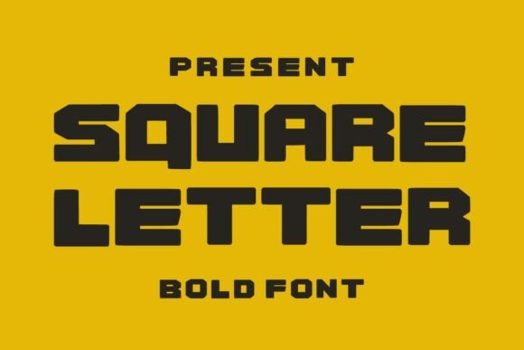 Square Letter: A Friendly Display Font for Brands