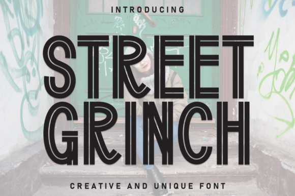 Street Grinch: A Playful Display Font for Web Design