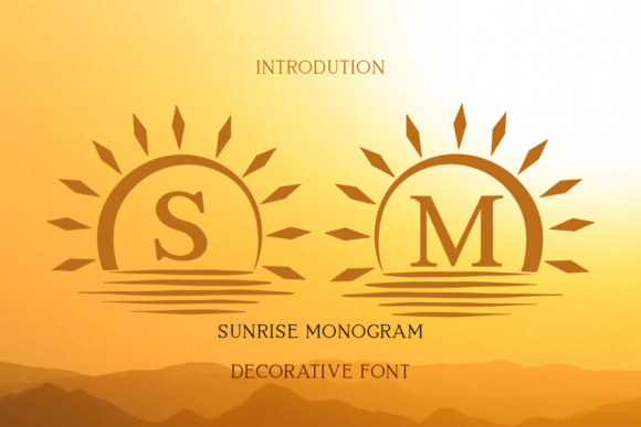 Sunrise Monogram: A Boho Typeface for Modern Web Design