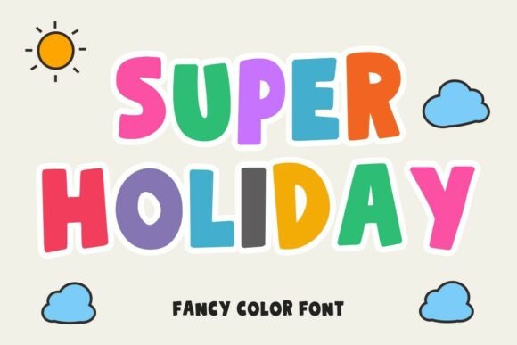 Super Holiday Font: A Bold Display Typeface Review