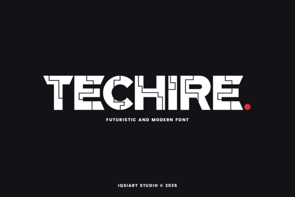 Techire: A Futuristic Typeface for Modern Editorial Design